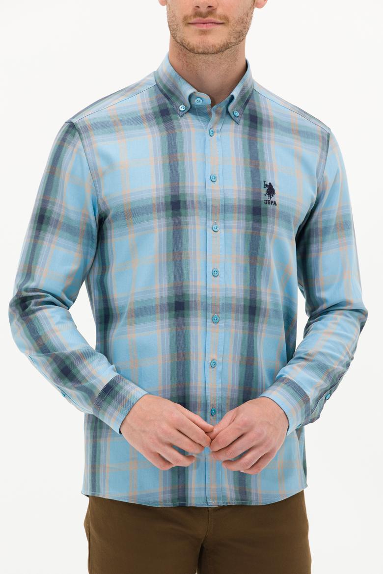 Erkek Mavi Uzun Kollu Gömlek - 50252886014