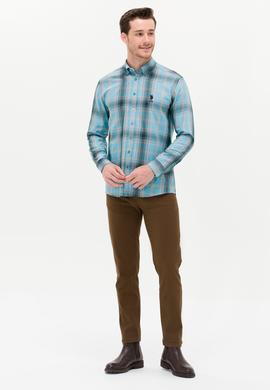 Erkek Mavi Uzun Kollu Gömlek - 50252886014