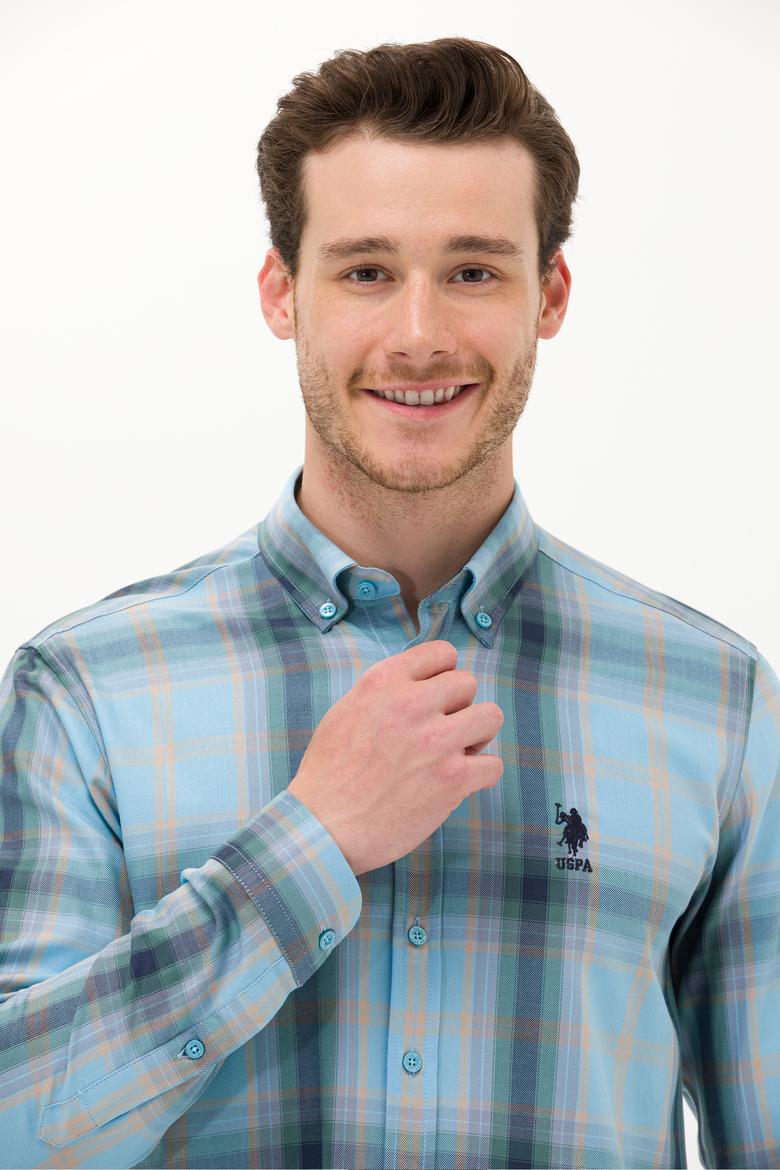 Erkek Mavi Uzun Kollu Gömlek - 50252886014