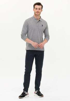 Erkek Gri Melanj Basic Sweatshirt - 50253133067