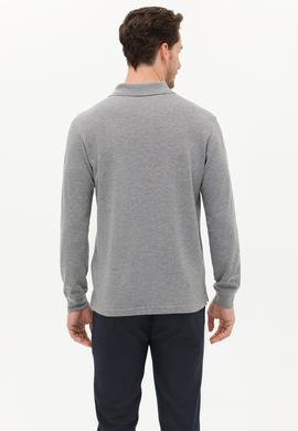 Erkek Gri Melanj Basic Sweatshirt - 50253133067