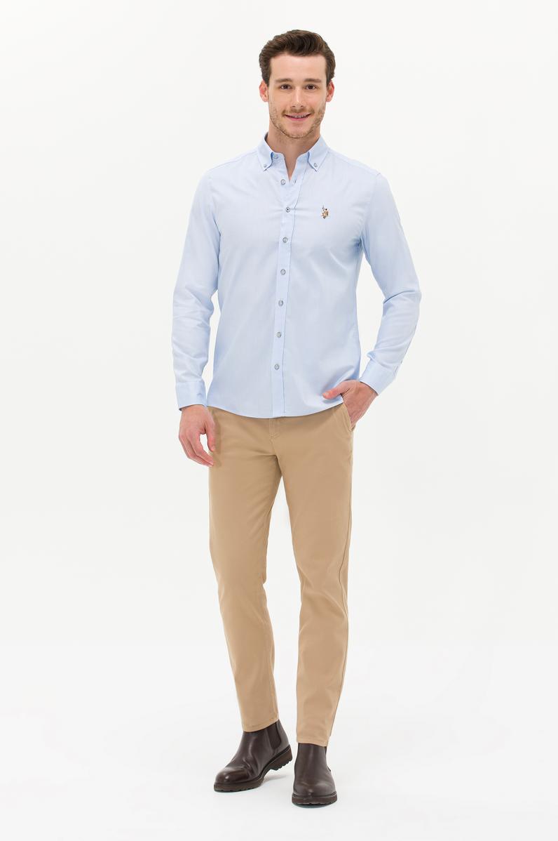 Erkek Camel Kanvas Pantolon