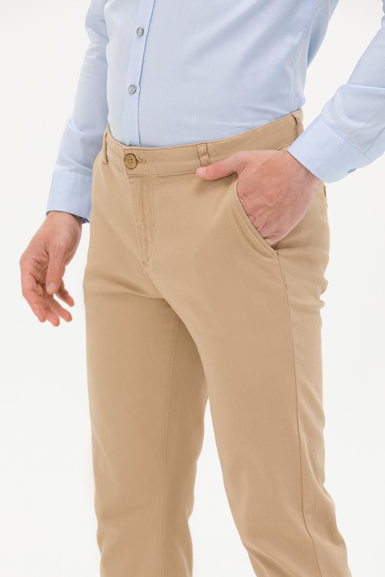 Erkek Camel Kanvas Pantolon - 50256578003