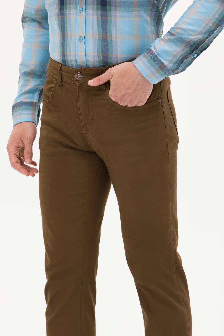 Erkek Slim Fit Coconut Kanvas Pantolon - 50256593039