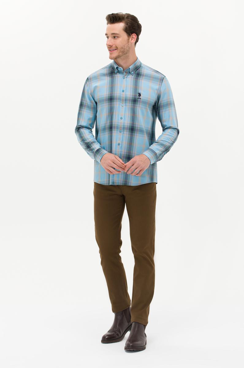 Erkek Slim Fit Coconut Kanvas Pantolon