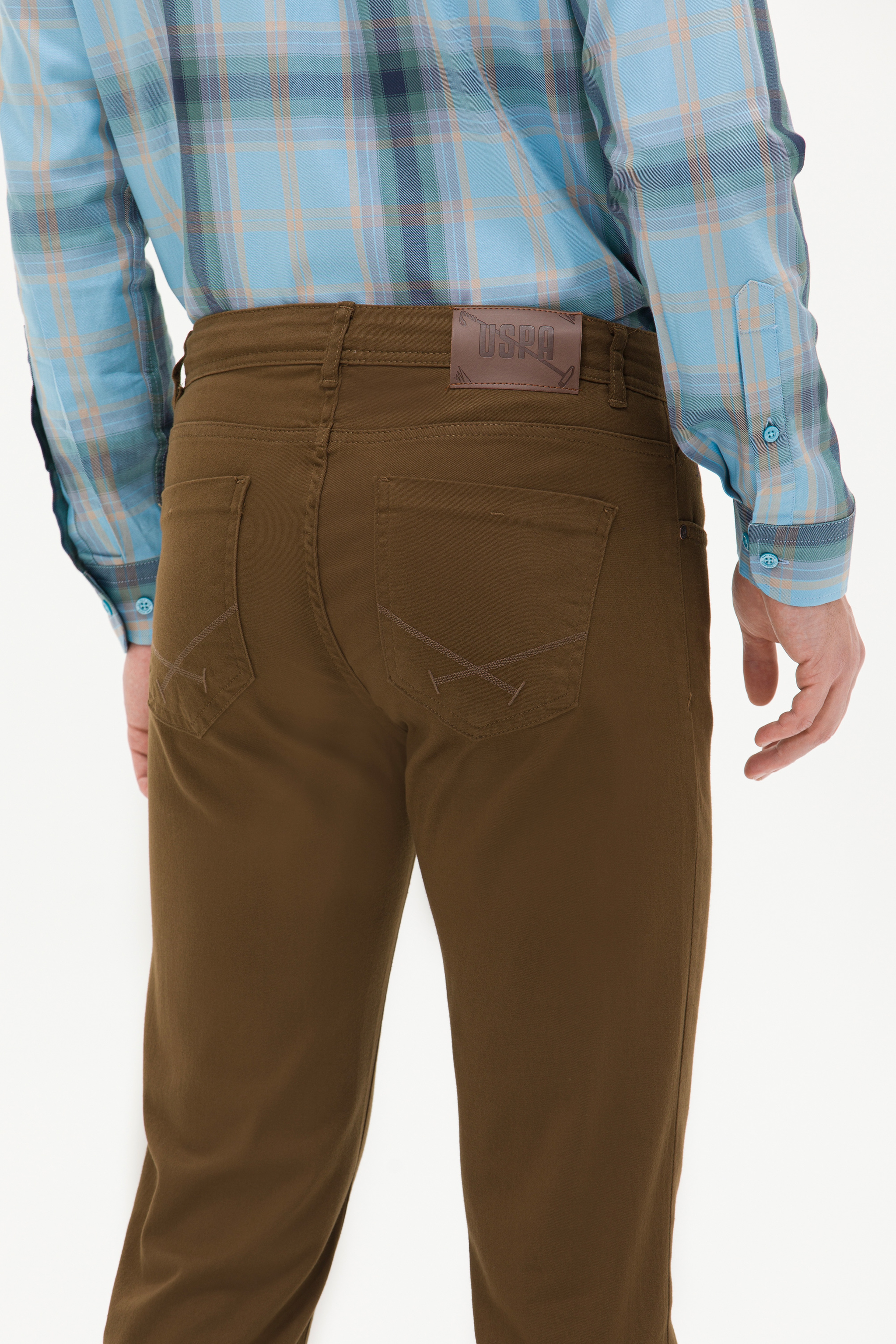 Erkek Slim Fit Coconut Kanvas Pantolon - Image 7