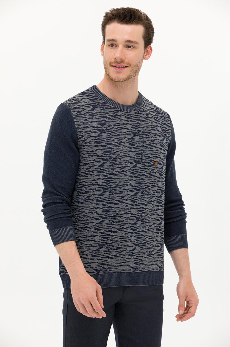 Erkek Lacivert Kazak