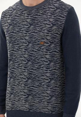 Erkek Lacivert Kazak - 50256638008