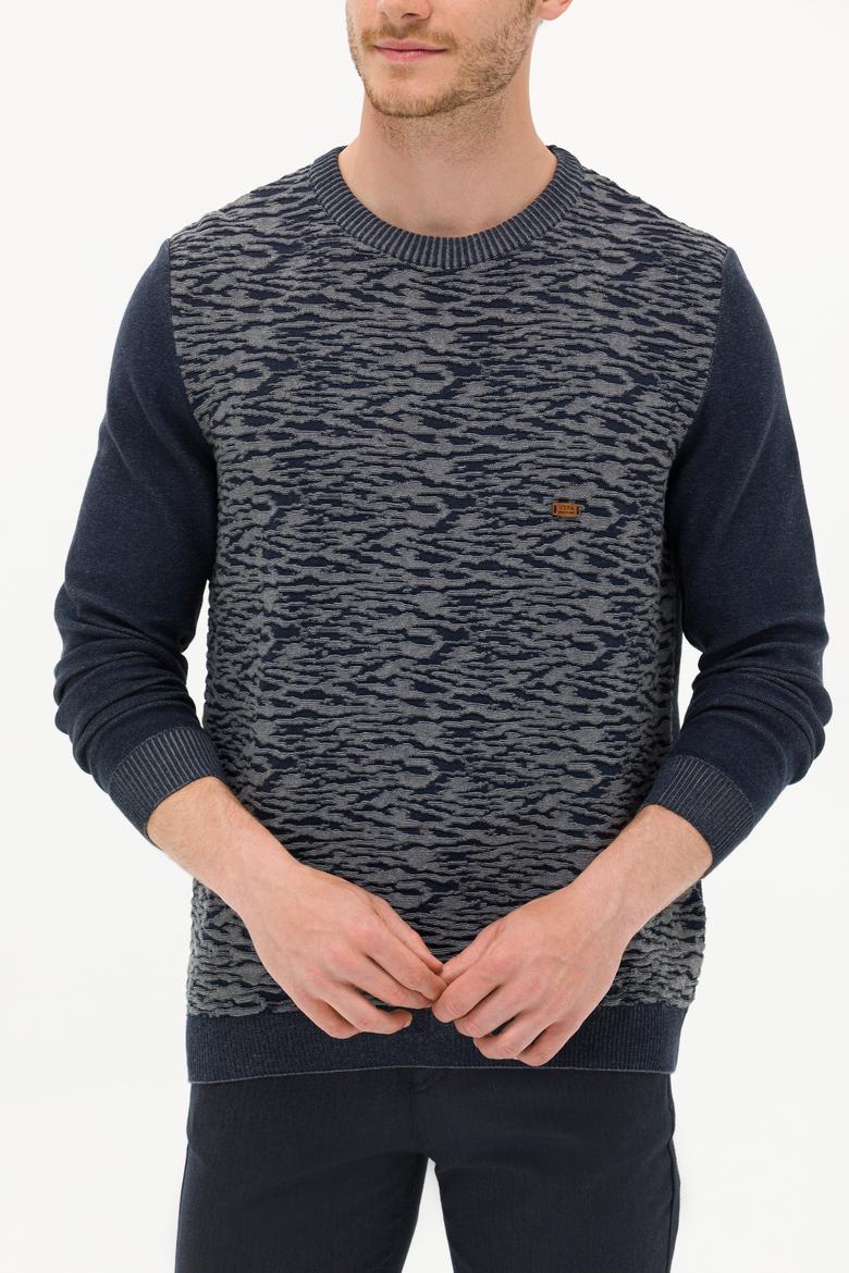 Erkek Lacivert Kazak - 50256638008