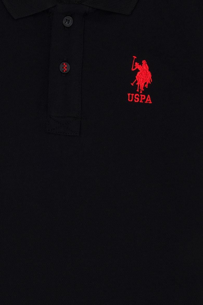 Erkek Çocuk Siyah Basic Polo Yaka Tişört - 50262958008