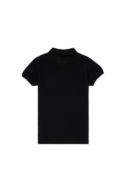 Erkek Çocuk Siyah Basic Polo Yaka Tişört