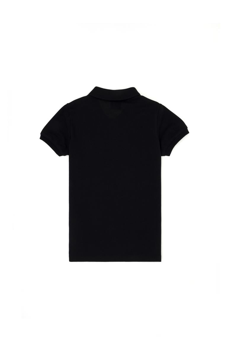 Erkek Çocuk Siyah Basic Polo Yaka Tişört - 50262958008