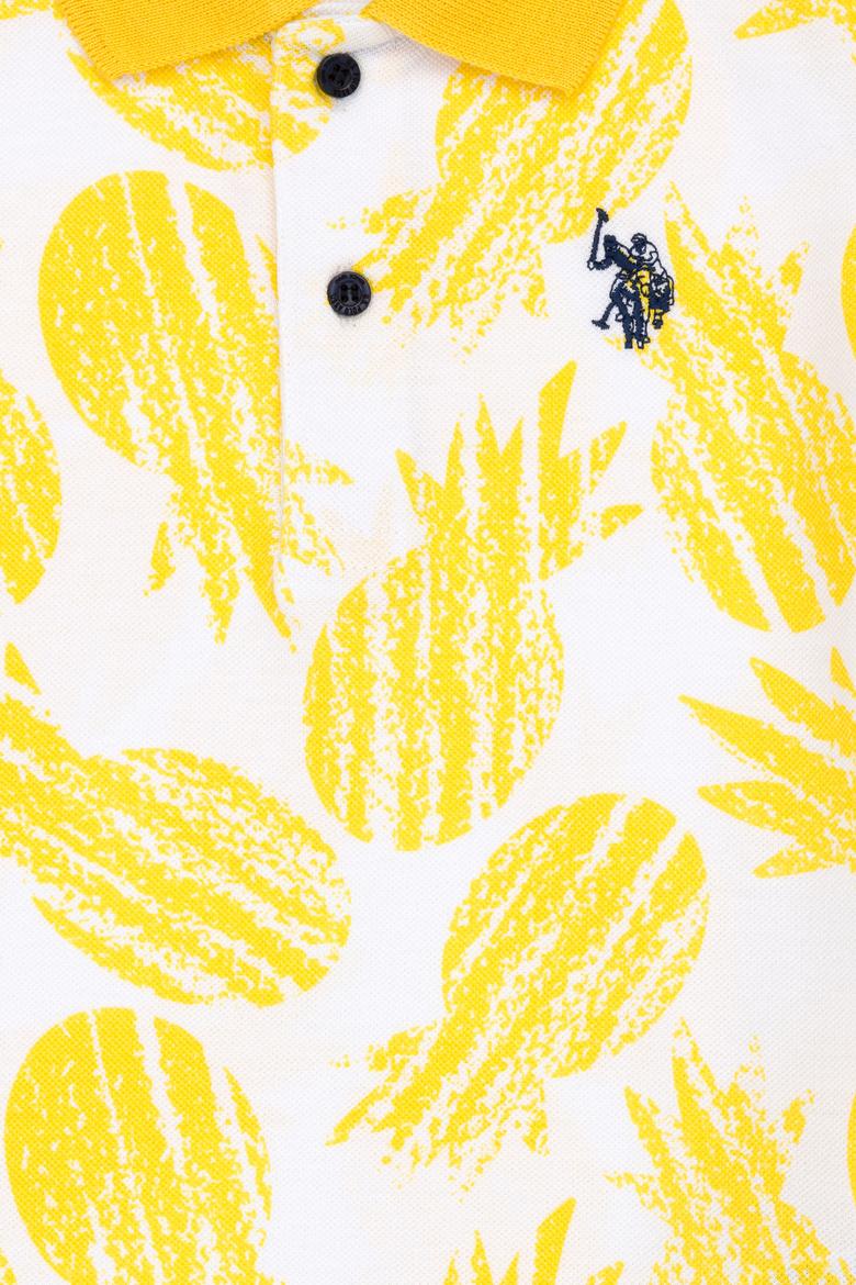 Erkek Çocuk Sarı Polo Yaka Tişört - 50278147035