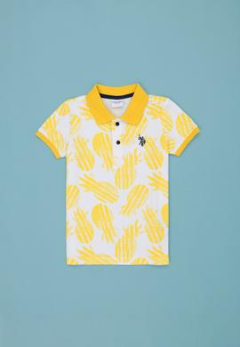 Erkek Çocuk Sarı Polo Yaka Tişört - 50278147035