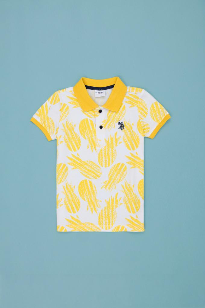 Erkek Çocuk Sarı Polo Yaka Tişört