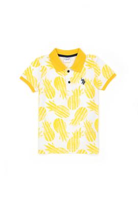 Erkek Çocuk Sarı Polo Yaka Tişört - 50278147035
