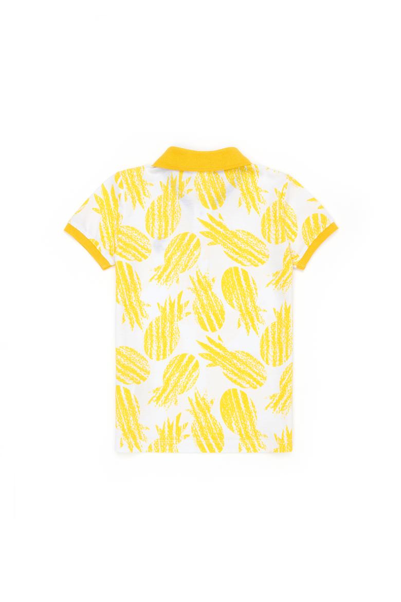Erkek Çocuk Sarı Polo Yaka Tişört - 50278147035