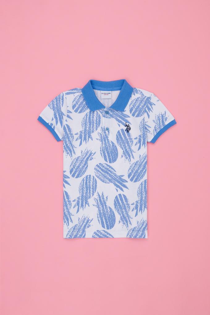 Erkek Çocuk Kobalt Mavi Polo Yaka Tişört