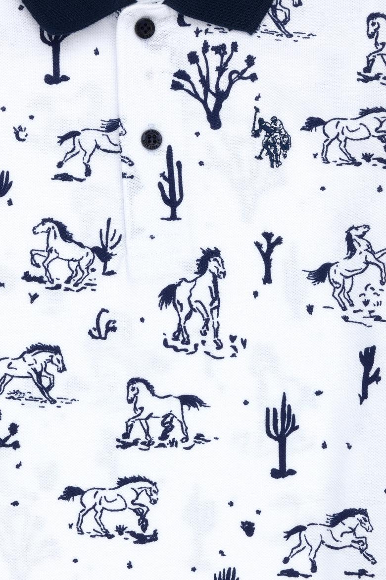 Erkek Çocuk Beyaz Polo Yaka Tişört - 50278153036