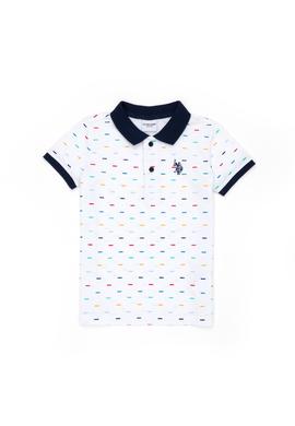 Erkek Çocuk Beyaz Polo Yaka Tişört - 50278158044