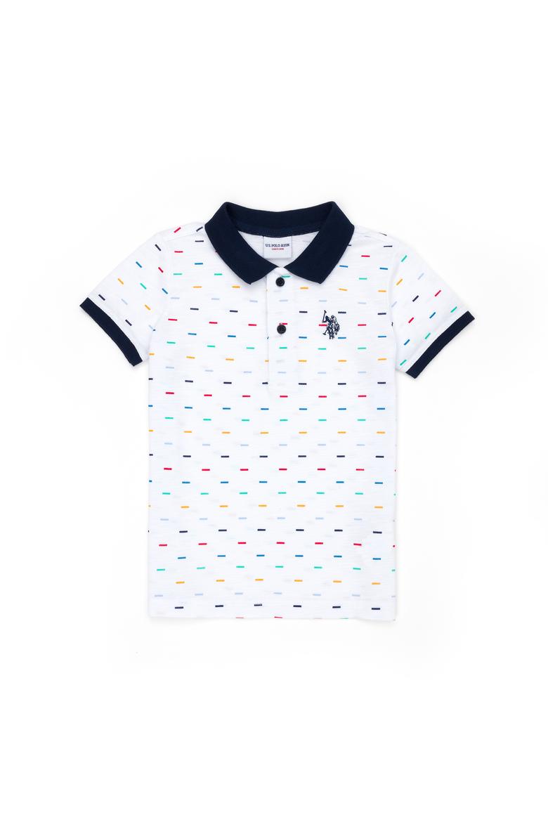 Erkek Çocuk Beyaz Polo Yaka Tişört - 50278158044