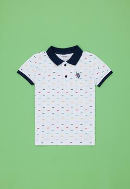 Erkek Çocuk Beyaz Polo Yaka Tişört - 50278158044