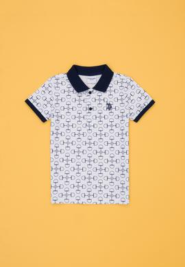 Erkek Çocuk Beyaz Polo Yaka Tişört - 50278160042