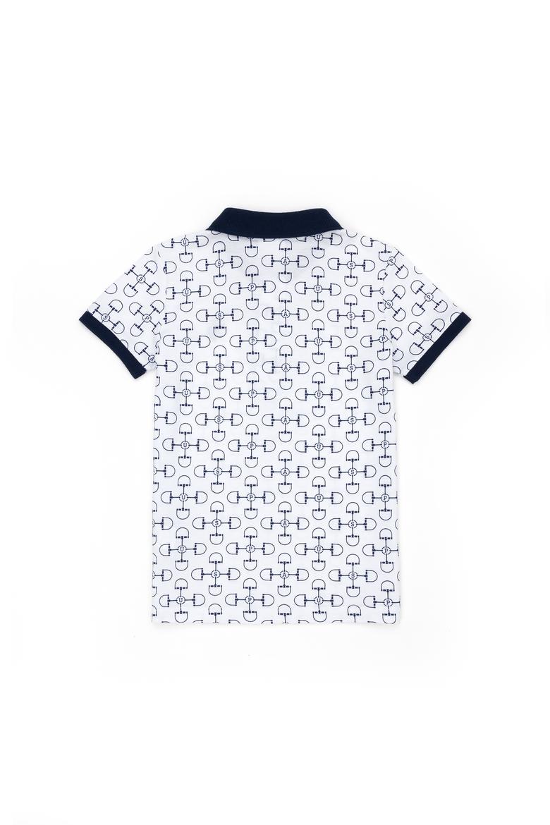 Erkek Çocuk Beyaz Polo Yaka Tişört - 50278160042