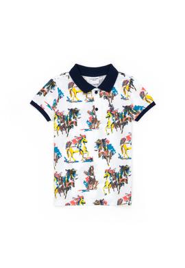 Erkek Çocuk Beyaz Polo Yaka Tişört - 50278162053