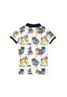 Erkek Çocuk Beyaz Polo Yaka Tişört - 50278162053