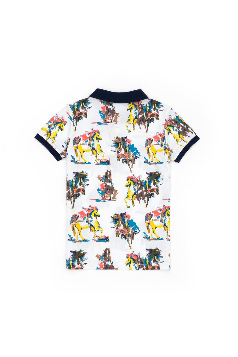 Erkek Çocuk Beyaz Polo Yaka Tişört - 50278162053