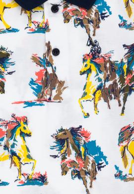 Erkek Çocuk Beyaz Polo Yaka Tişört - 50278162053