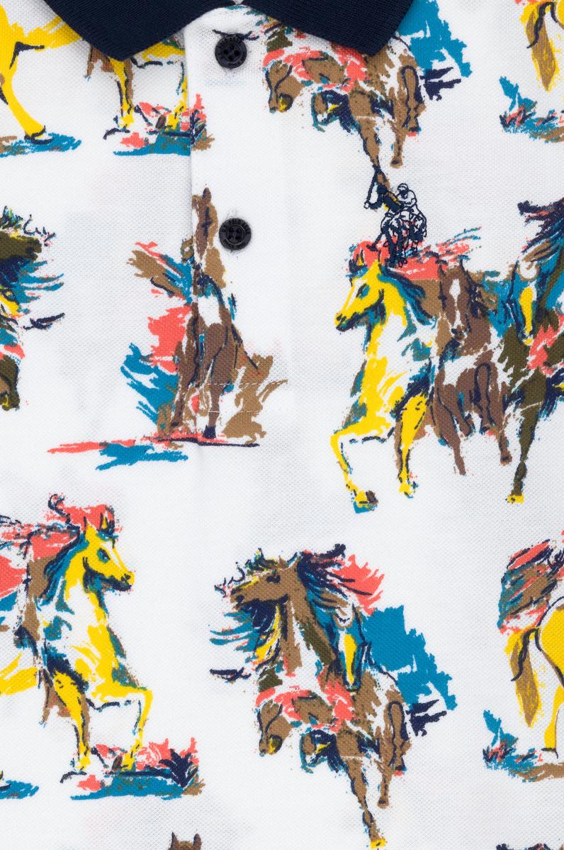 Erkek Çocuk Beyaz Polo Yaka Tişört