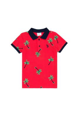 Erkek Çocuk Turuncu Polo Yaka Tişört - 50278164015