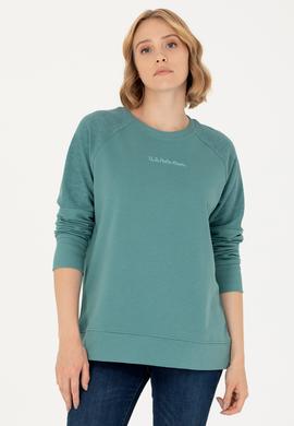 Kadın Mint Bisiklet Yaka Sweatshirt - 50276581020
