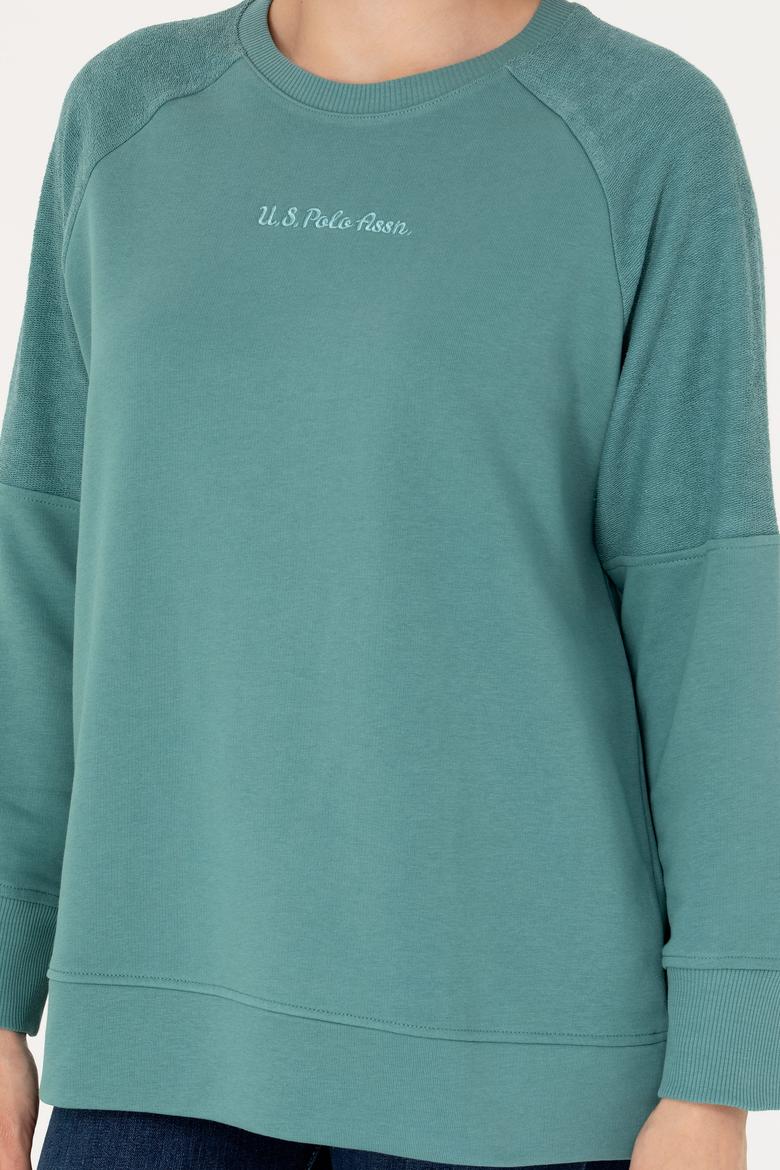 Kadın Mint Bisiklet Yaka Sweatshirt - 50276581020