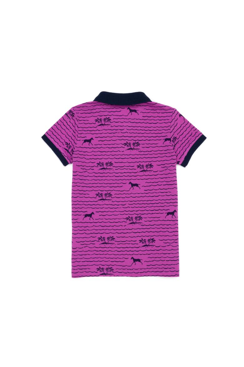 Erkek Çocuk Lacivert Polo Yaka Tişört - 50278166035