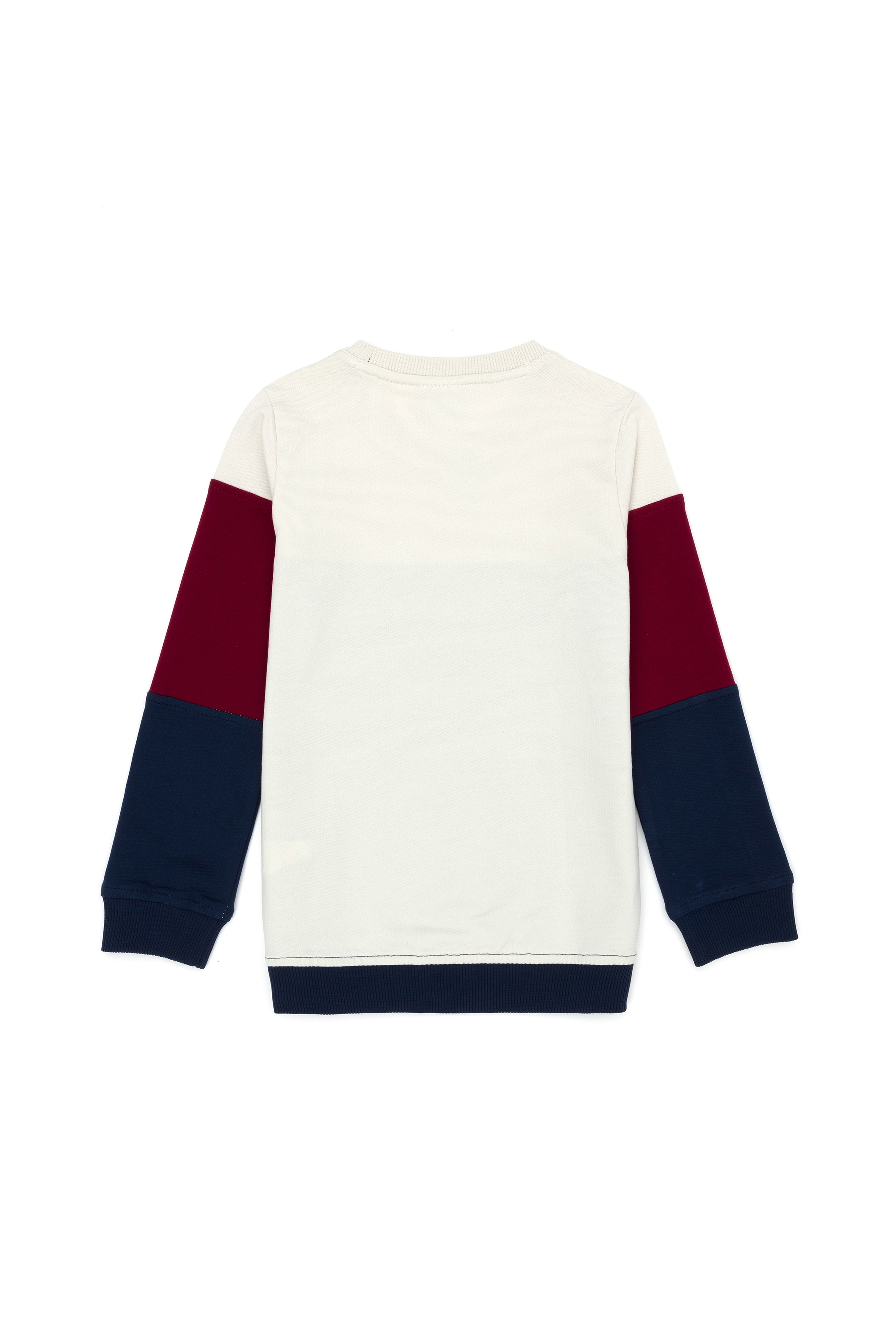 Çocuk Lacivert Bisiklet Yaka Sweatshirt - Image 2