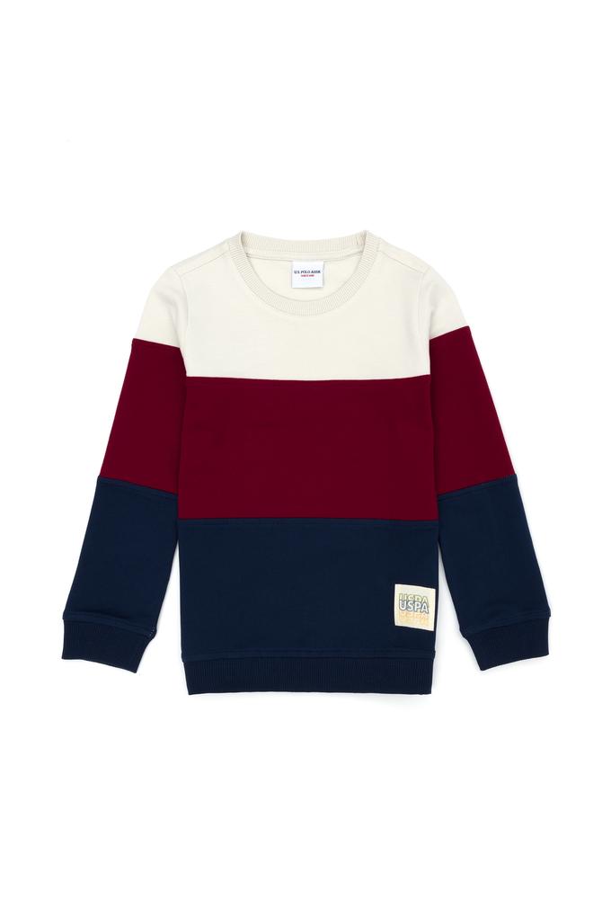 Çocuk Lacivert Bisiklet Yaka Sweatshirt