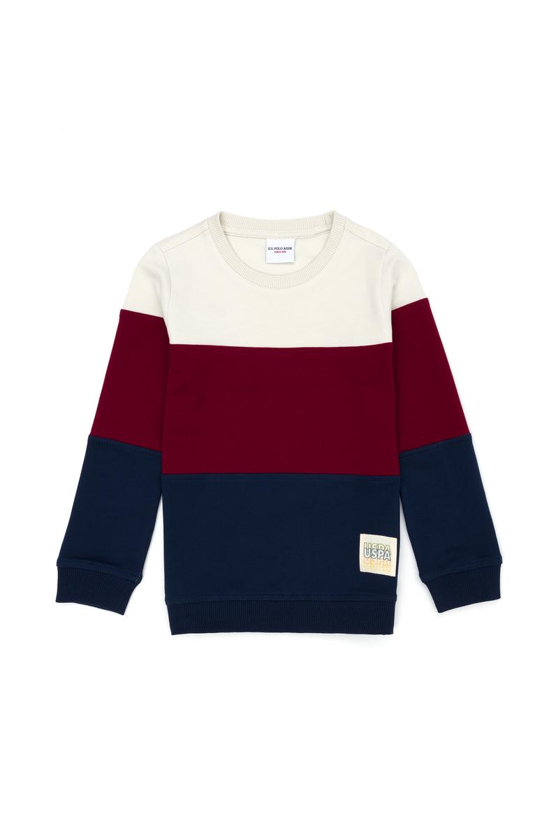 Çocuk Lacivert Bisiklet Yaka Sweatshirt