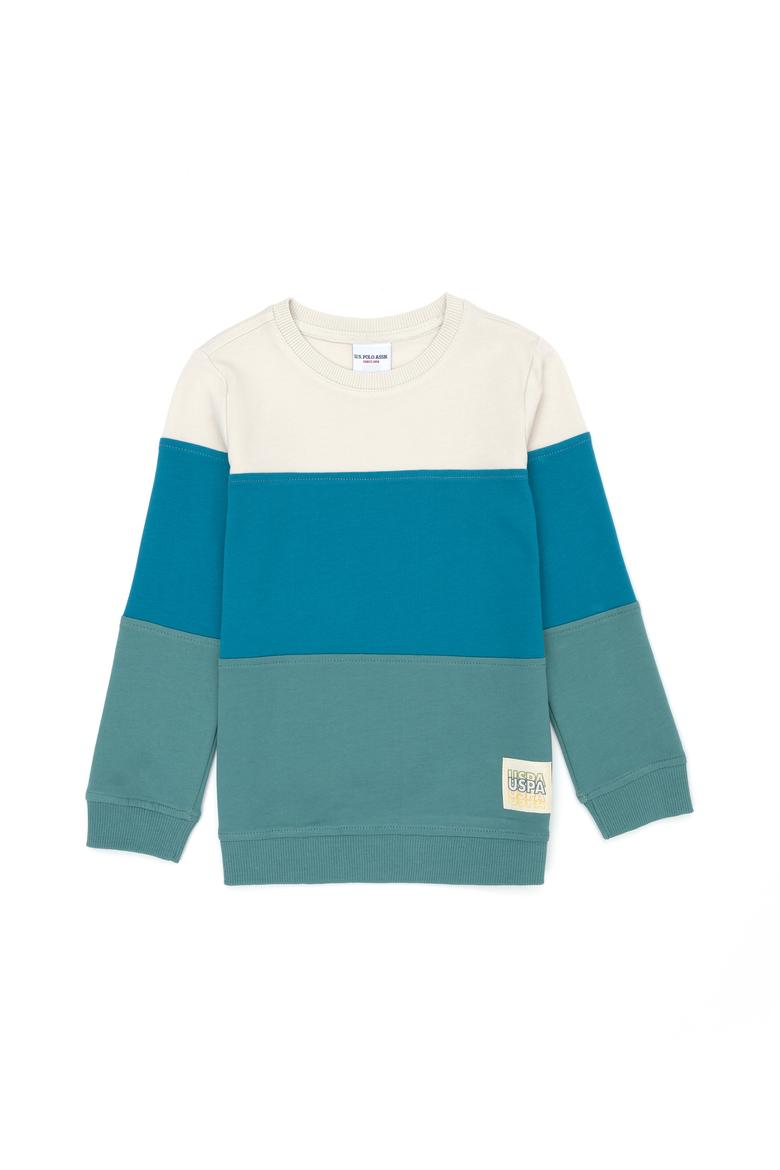 Çocuk Mint Bisiklet Yaka Sweatshirt