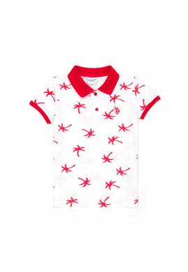 Erkek Çocuk Beyaz Polo Yaka Tişört - 50278142040