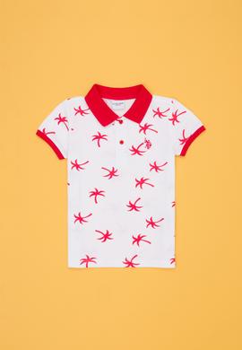 Erkek Çocuk Beyaz Polo Yaka Tişört - 50278142040