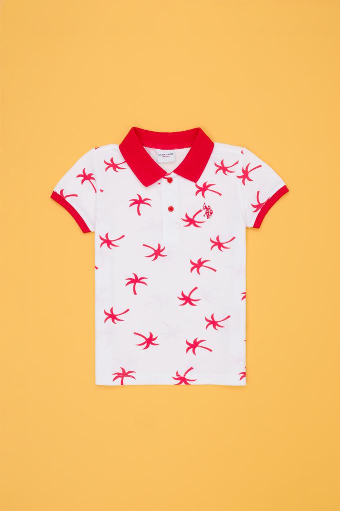 Erkek Çocuk Beyaz Polo Yaka Tişört