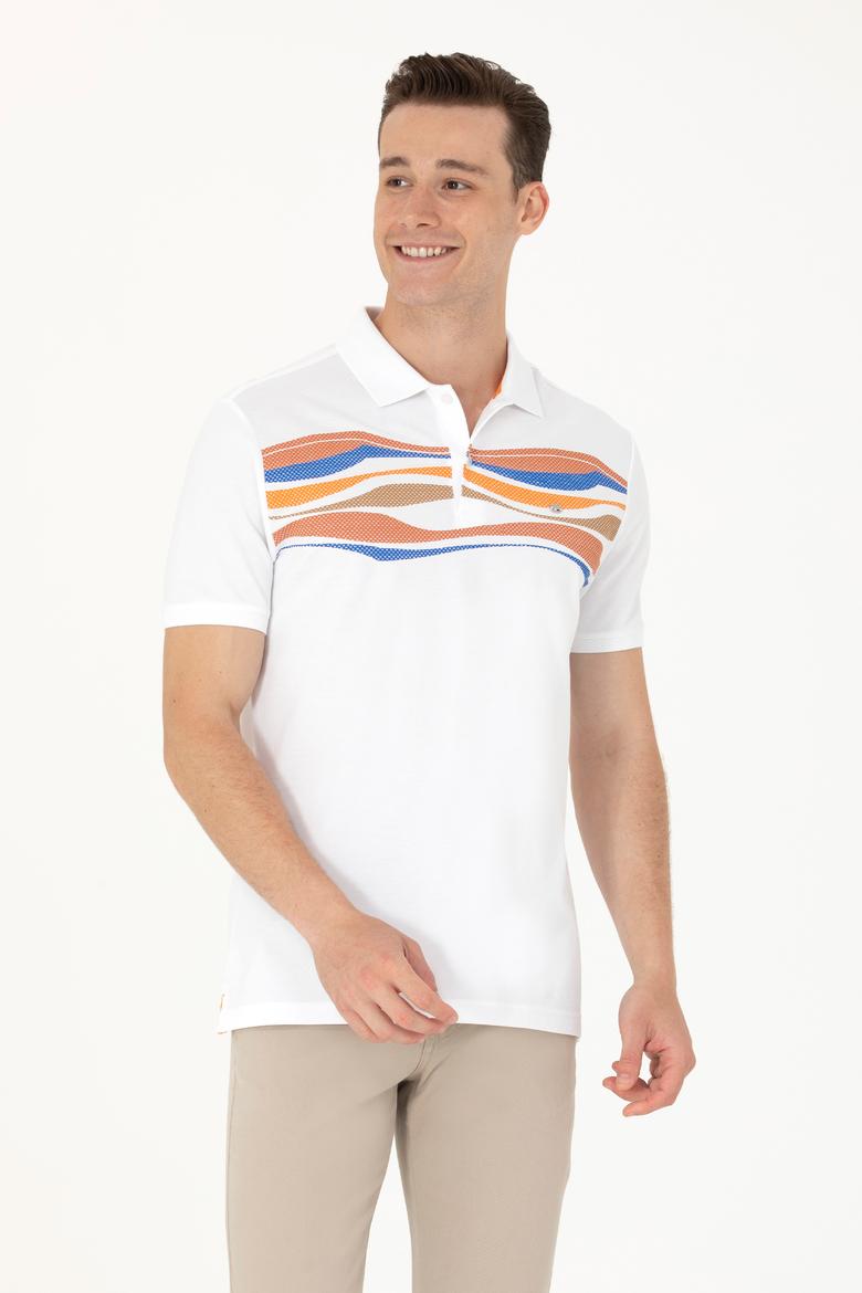 Erkek Turuncu Polo Yaka Tişört