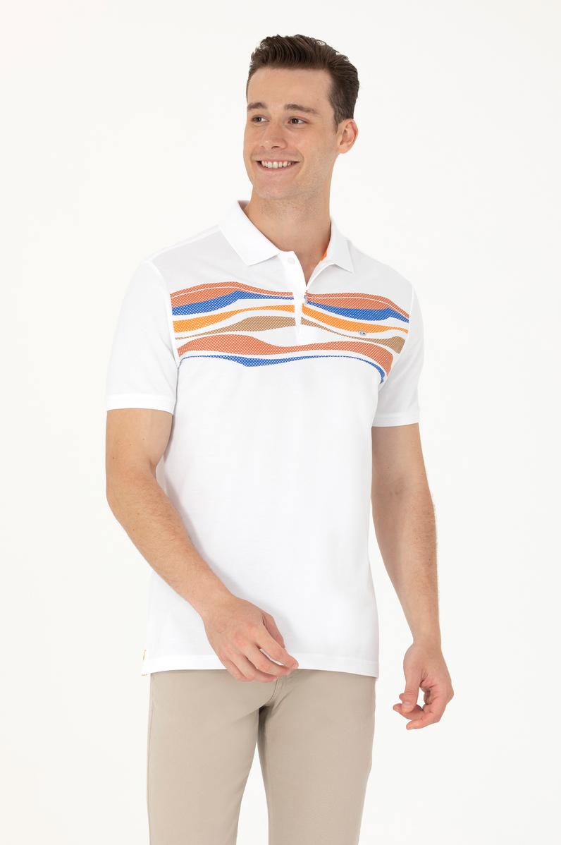 Erkek Turuncu Polo Yaka Tişört