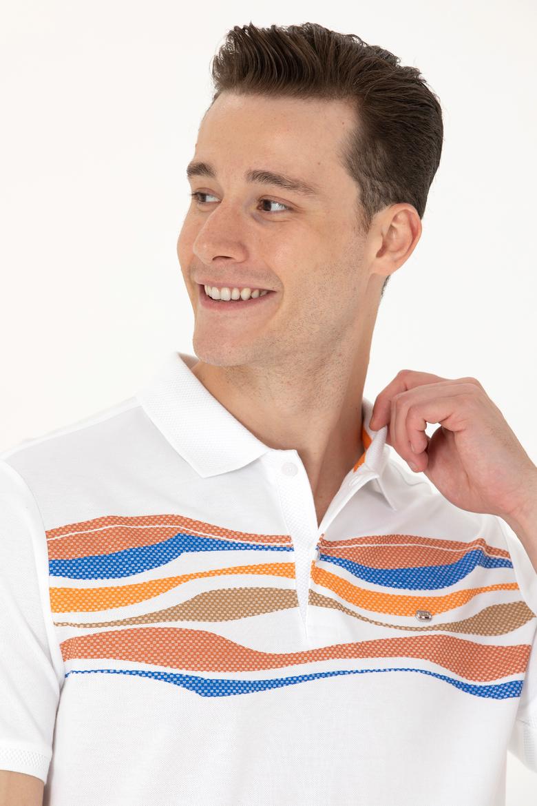 Erkek Turuncu Polo Yaka Tişört - 50263514024
