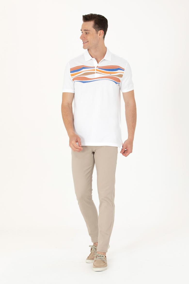 Erkek Turuncu Polo Yaka Tişört - 50263514024