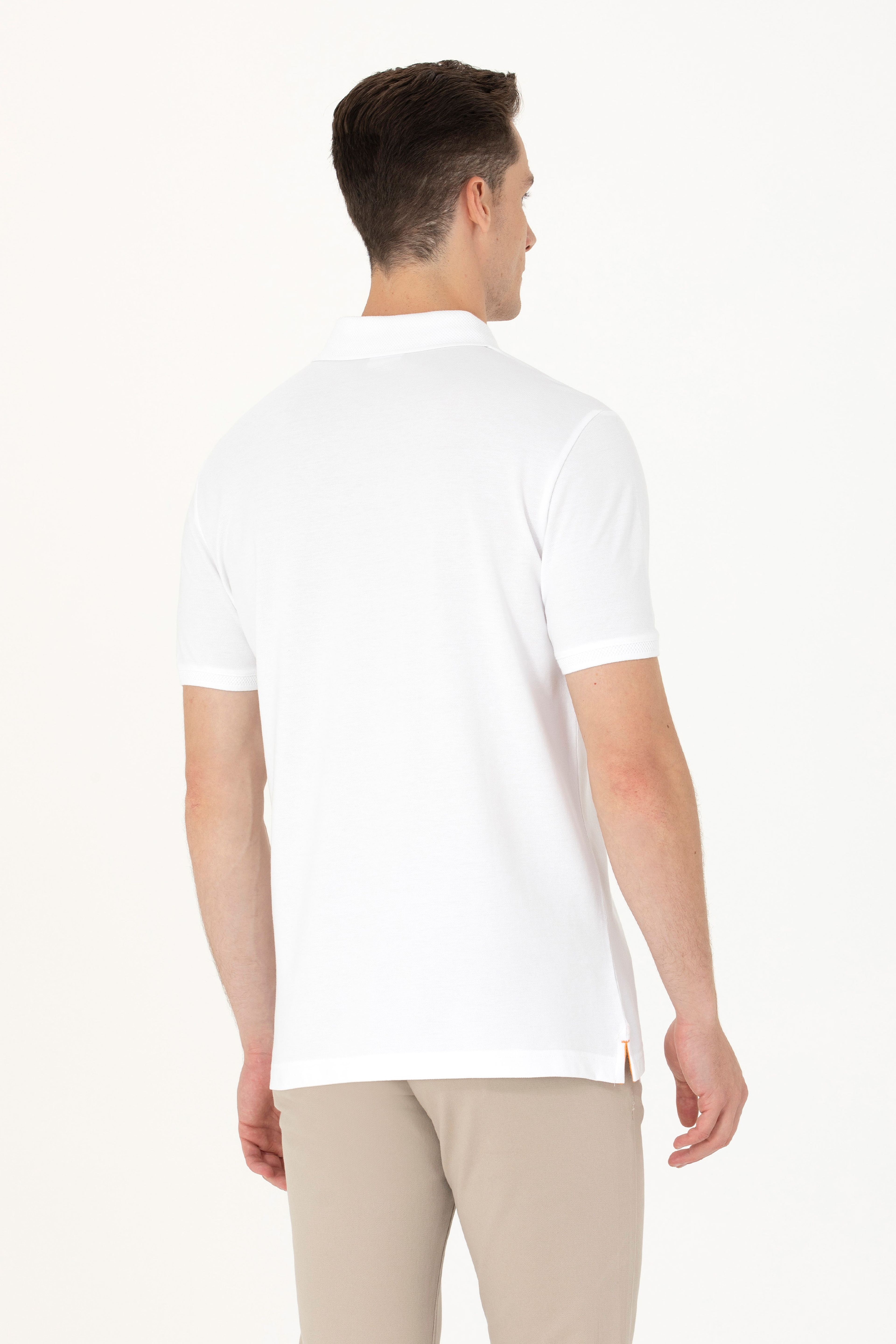 Erkek Turuncu Polo Yaka Tişört - Image 5