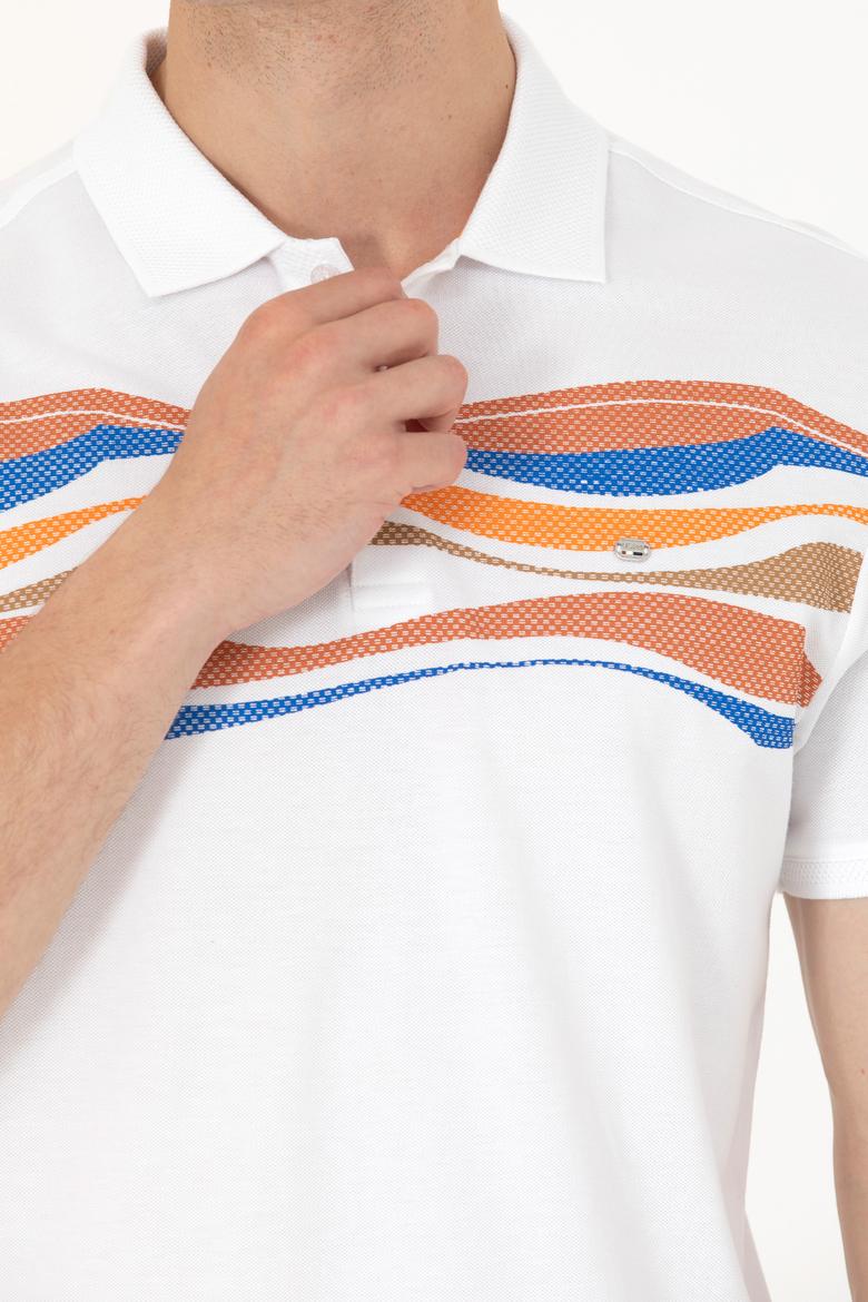 Erkek Turuncu Polo Yaka Tişört - 50263514024